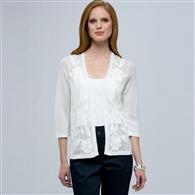 Open Cardigan., White, medium