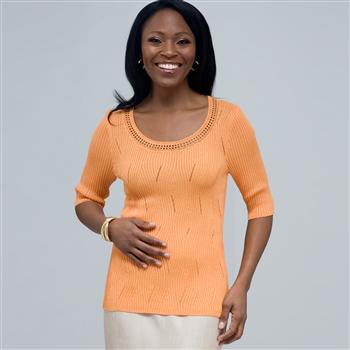 Scoop Neck Knit., , large