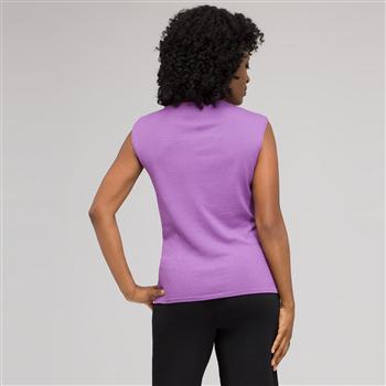 Sleeveless Scoop Neck Shell, , large