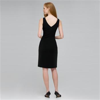 Platinum V Neck Suit Dress, , large
