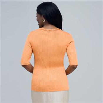 Scoop Neck Knit., , large