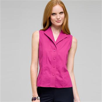 Sleeveless Blouse, Cerise, large
