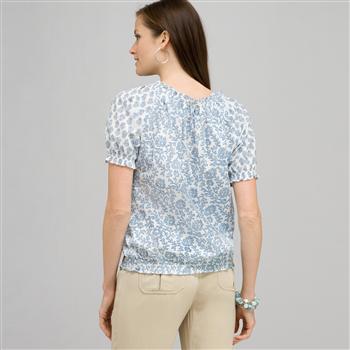 Short Sleeve Raglan Smock Shirt., , large