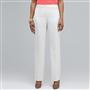 Washable Linen Slim Pant, White, small