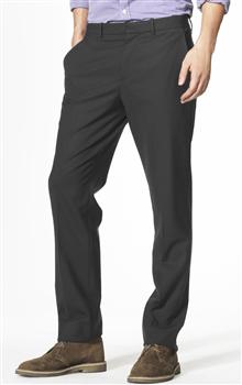 Microcheck Straight Leg Trousers, Grey, large
