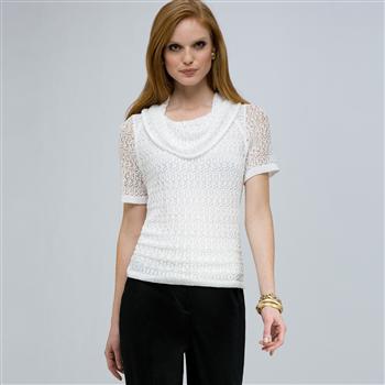 Cowl Neck Top, , large