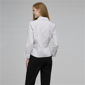 Platinum Red Stripes Easy Care Fitted Shirt, , large