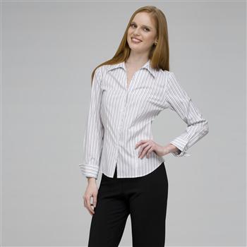 Platinum Red Stripes Easy Care Fitted Shirt, , large