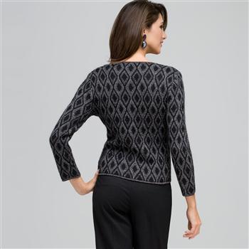 Lurex patterned Cardigan, , large