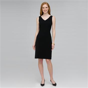 Platinum V Neck Suit Dress, , large