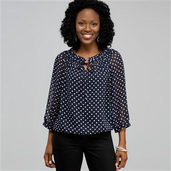 Ruffle Flounce Raglan Top, , large