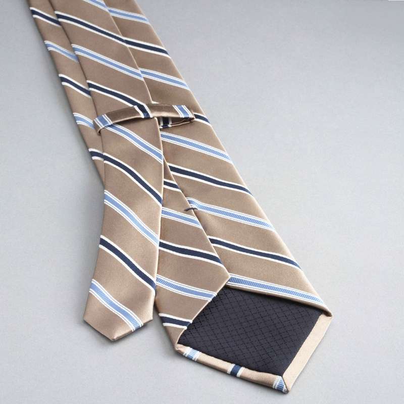 Striped Silk Tie, , large