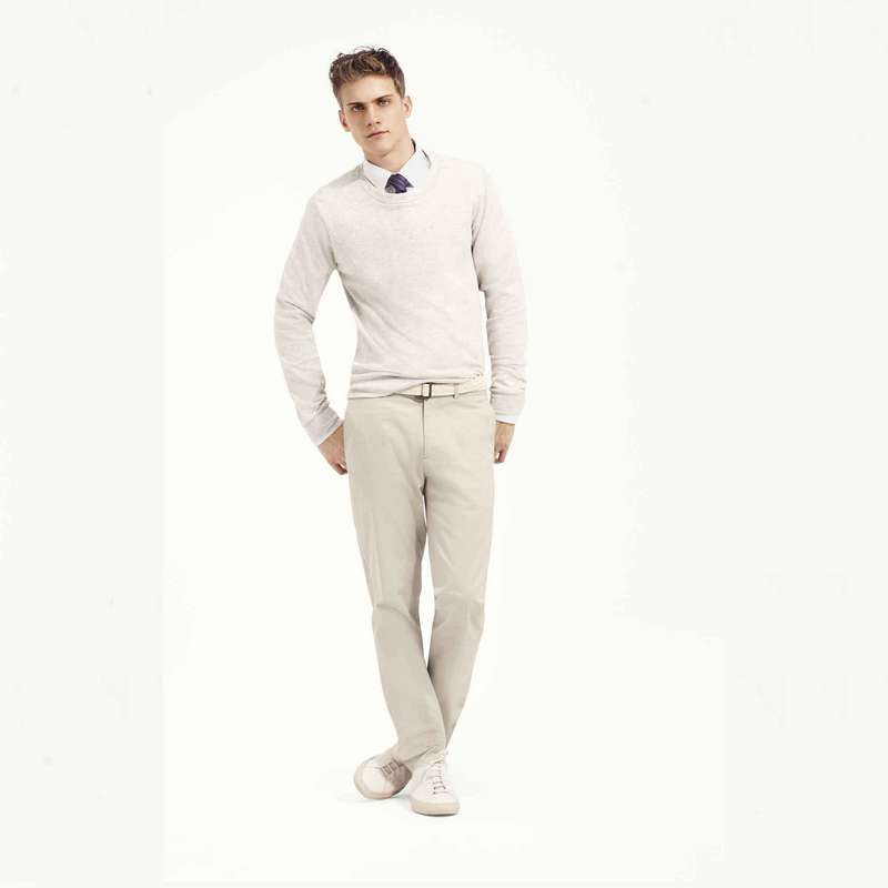 Front Rise Straight Leg Pants, , large