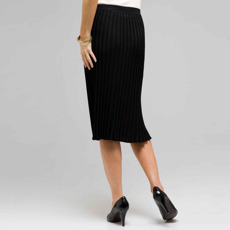Long Pleated Skirt, , large